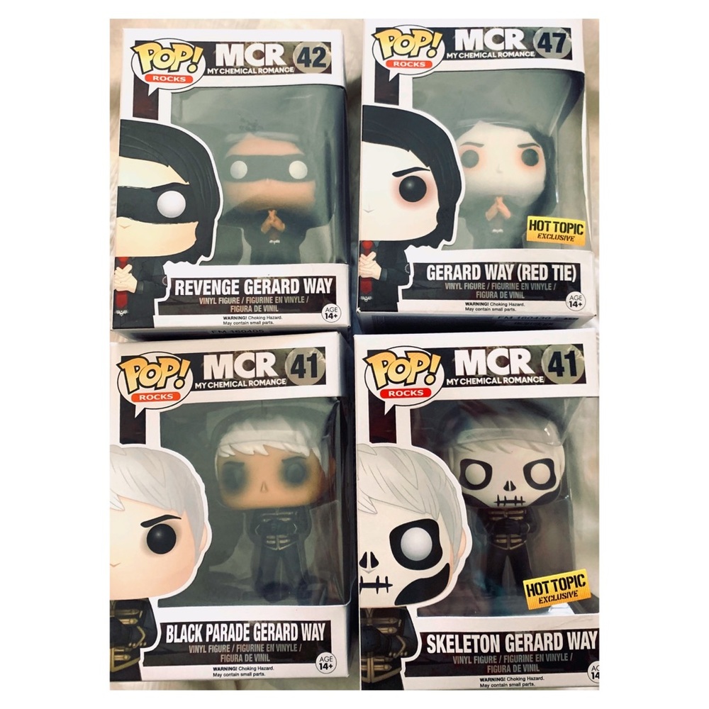 Gerard Way My Chemical Romance Funko Pop figures